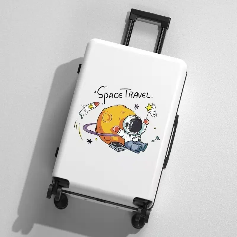 Astronauts luggage Suitcase Luggage Pp cartoon travel password box student small fresh trolley case suitcase men and women