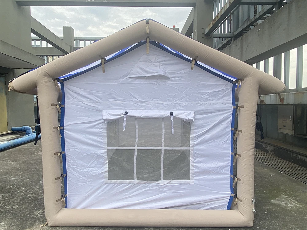 Alocs Custom Multi Persons Large Two Room Waterproof Inflatable Air House Tent Outdoor Big Inflatable Camping Tent