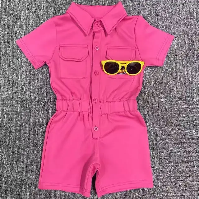 New fashion 2022 Kid Clothing Back To School Polyester Kid Jumpsuit Rompers Brand Gym Outfit For Babies Kids Toddler
