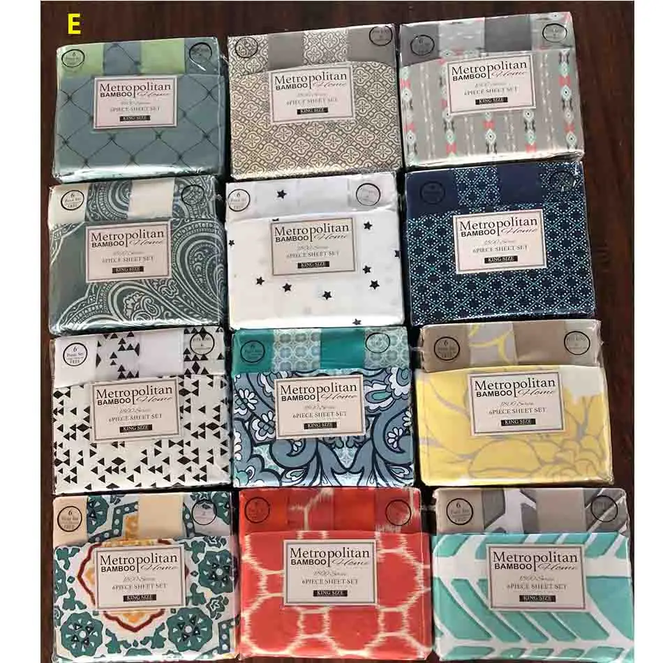 
Print microfiber fabric 100% polyester bedding sheet set 6pcs Good Price and Packing Full size 