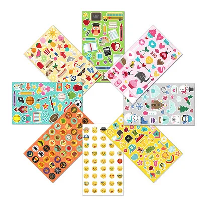 Новые детские картины, милые Мультяшные животные, наклейки-пазлы, наборы для алмазной живописи, водонепроницаемые наклейки