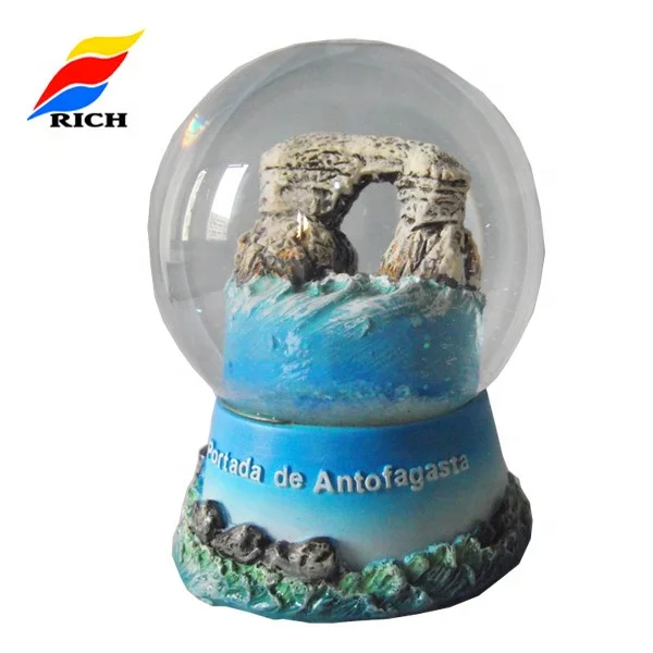 Chile souvenir gift polyresin custom best snowball polyresin gift