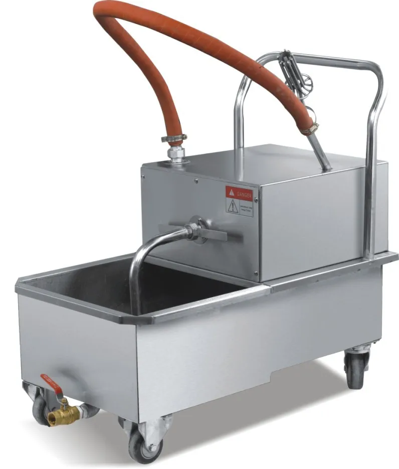 Commercial Oil Filter Car  Restaurant Used Deep Fryer Oil Filter Cart Machine for Sale