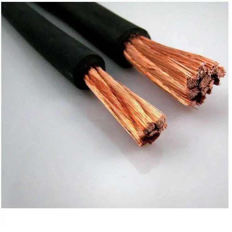 Professional 2/0 25mm 35mm 50mm 70mm 95mm copper welding cable with low price