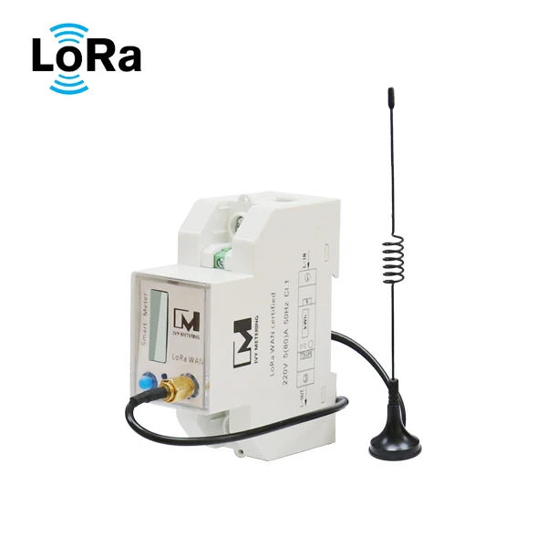 Мобильный умный счетчик энергии с беспроводной антенной LoRa