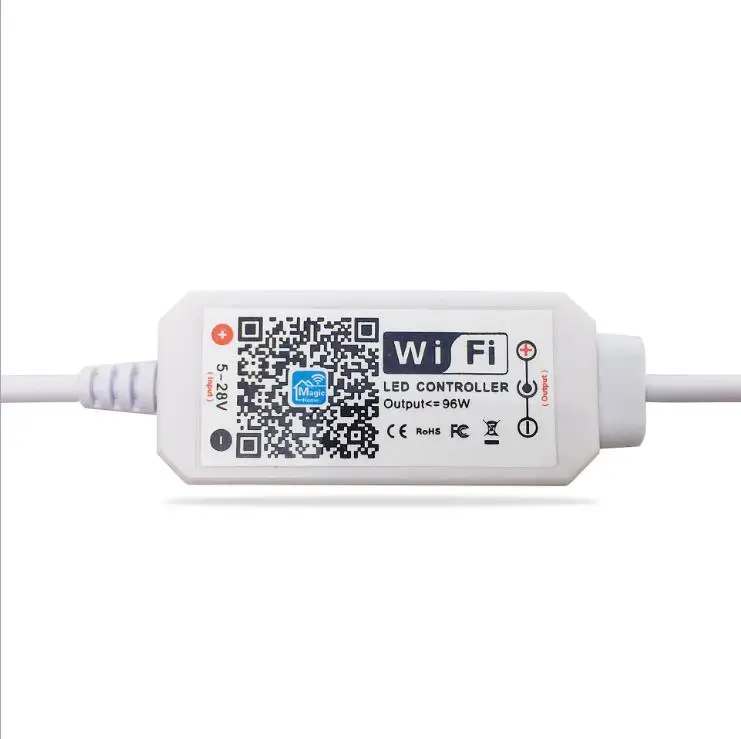 DC5-28V LED Strip Lights Controller IOS/Android APP/Voice Control Mini Single Color led Controller