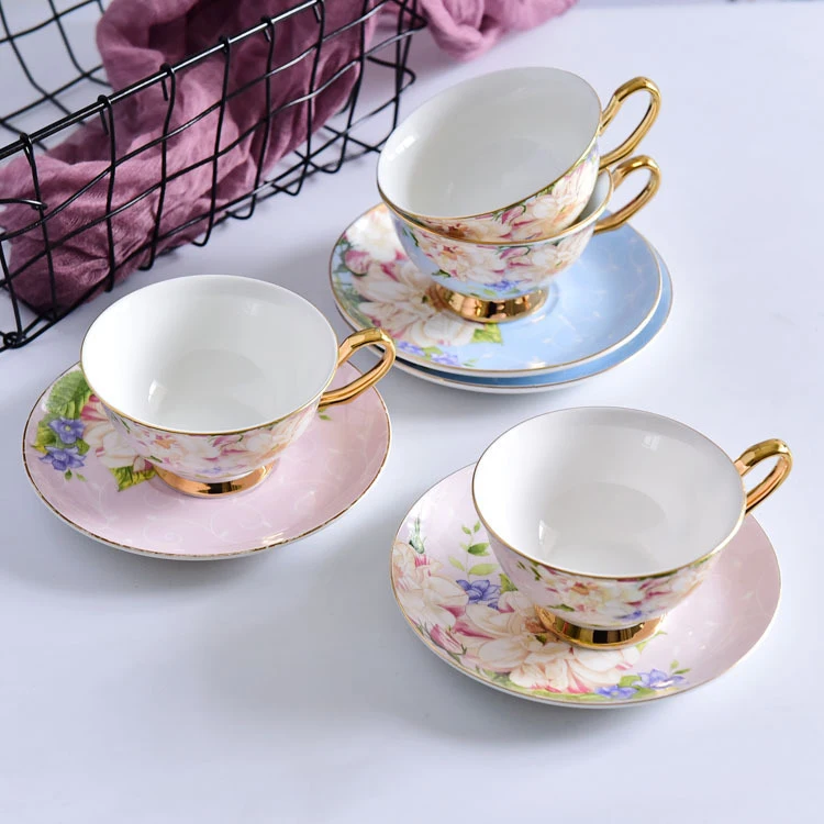 antique bulk fine bone china ceramic coffee cup and saucer ,  porcelain tea cup and saucer set