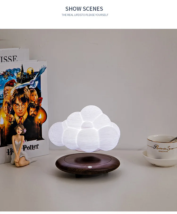 New Item Magnetic Levitating Floating Moon Light Business Gift 3D Night Light