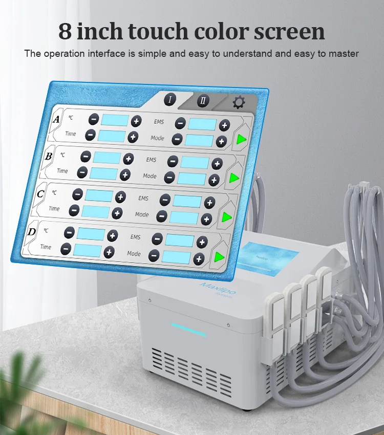 Hot product cold cryo skin cryoslimming cryoems paddles Cellulite Reduction Cryo Pads Slimming Machine for body slimming