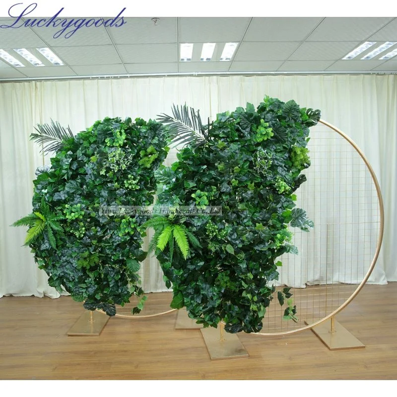 LFB1472 large personalized round wedding garland artificial plant stage decoration backdrop