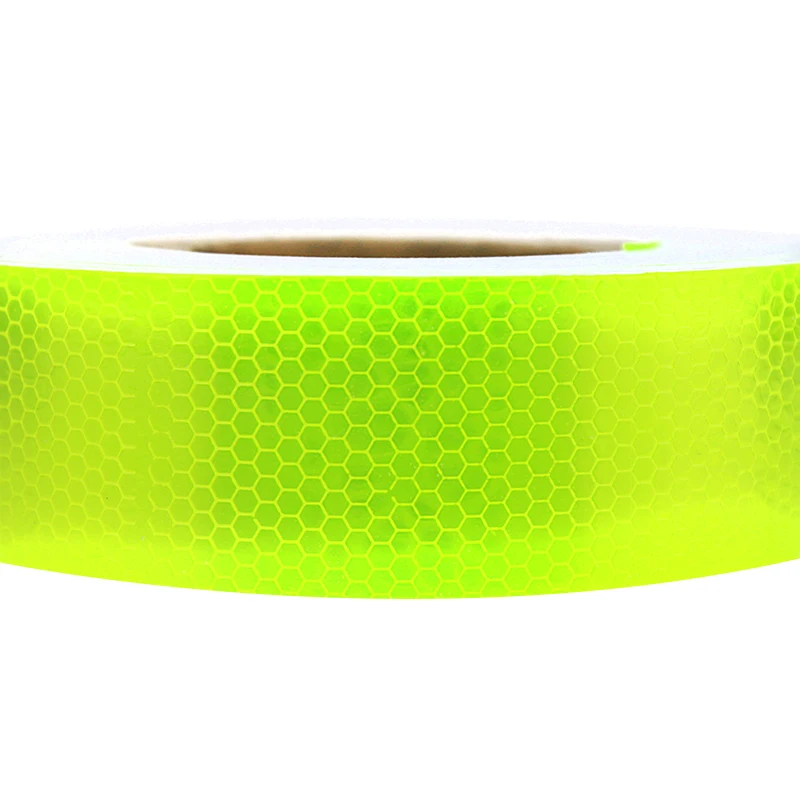 Высокое качество безопасности дорожного движения ПВХ флуоресцентный зеленый светоотражающая пленка