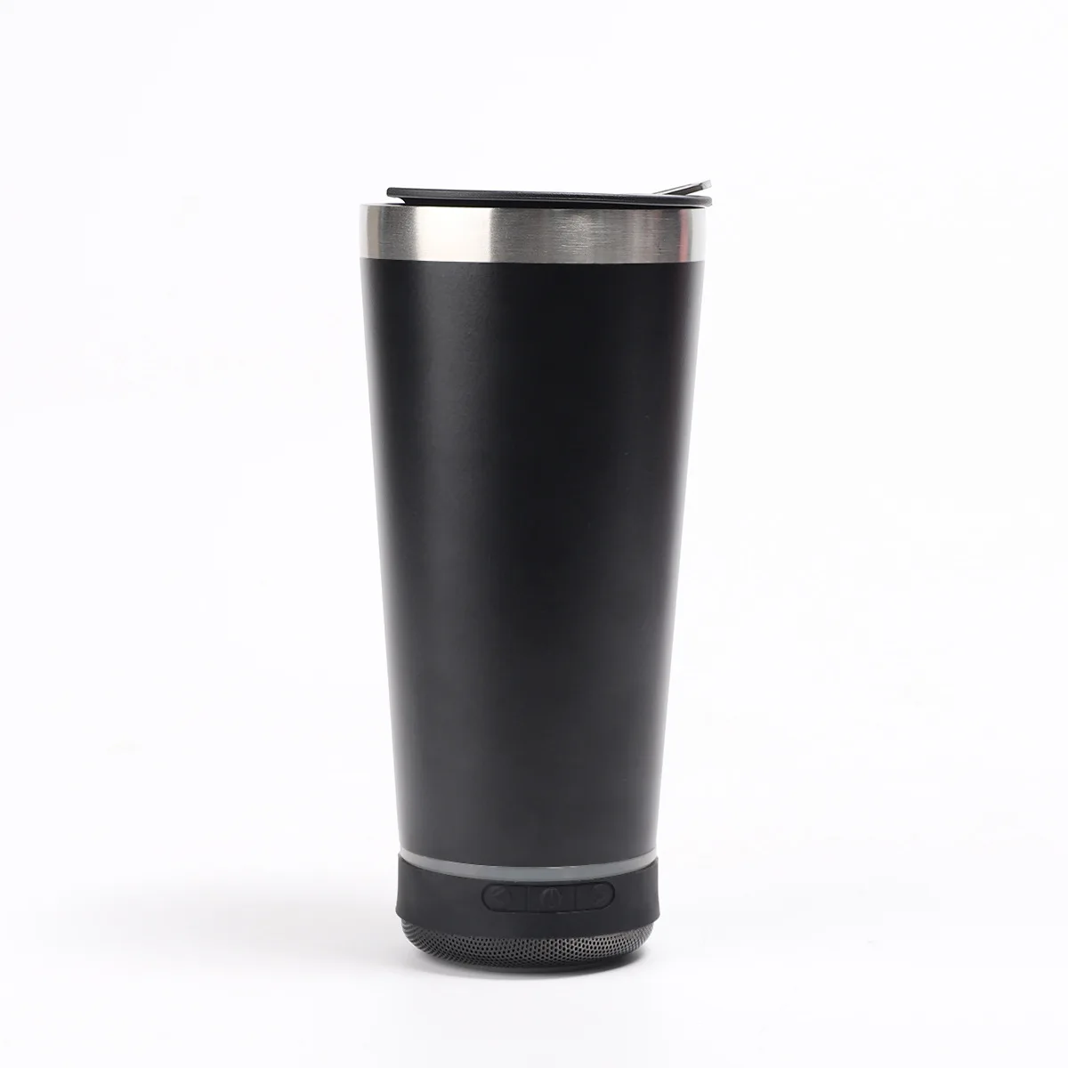 2024 New USB Charging Cup 16oz Intelligent Blue tooth Vacuum Tumbler Stainless Steel Blue tooth Beer Cup with Wireless Speak