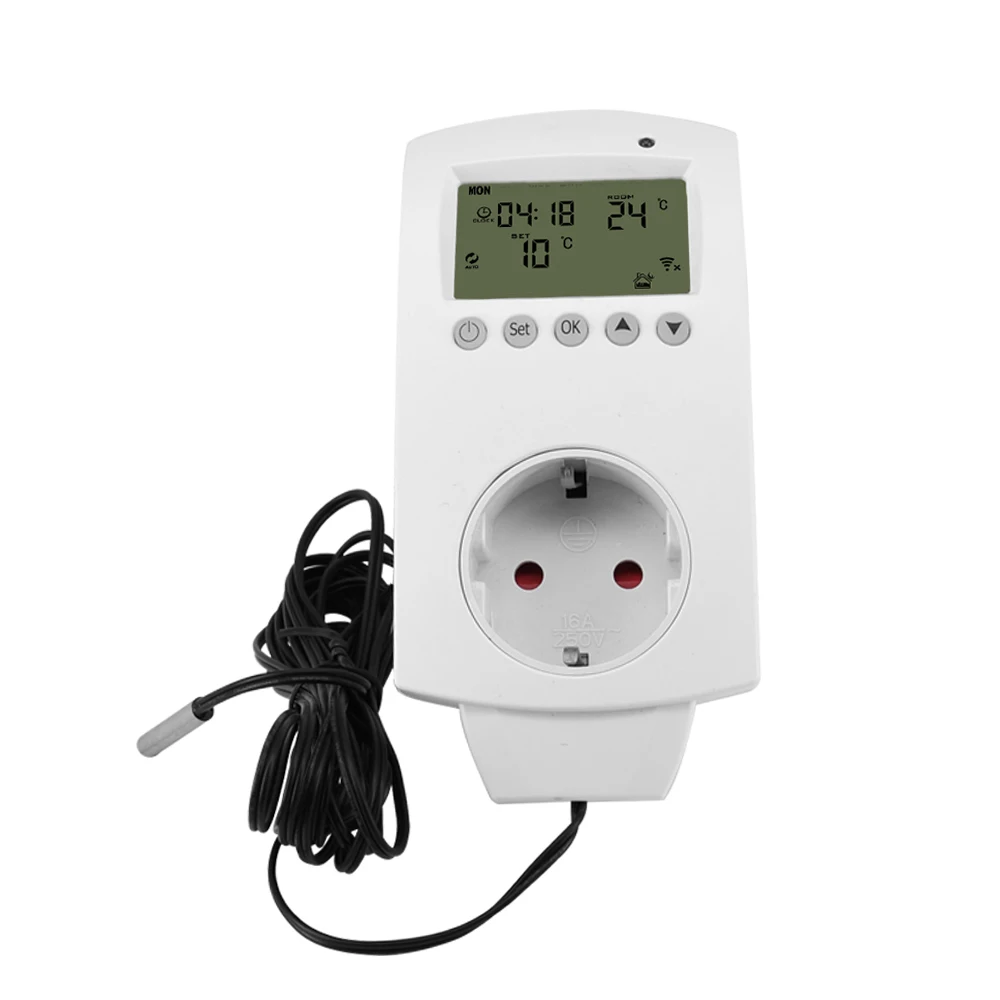 Wi-Fi smart socket electric thermostat  suitable for 16A electrical underfloor heating system thermostat