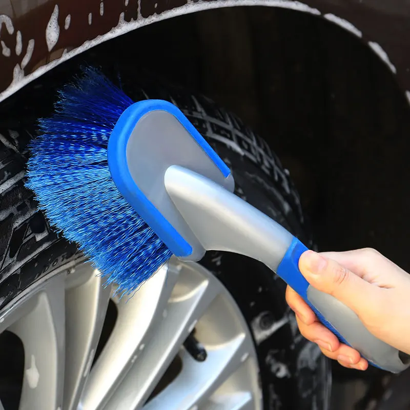 Long handle soft Vehicle Wheel Cleaning Brush Car Tire Brush For Car Wash