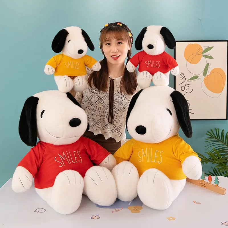 Wholesale Stuffed Animals Puppy Toys Sitting Snoopys Sleeping Plush Toy Dogs Big Size Snoopyed Animal Throw Pillow Plush Dolls