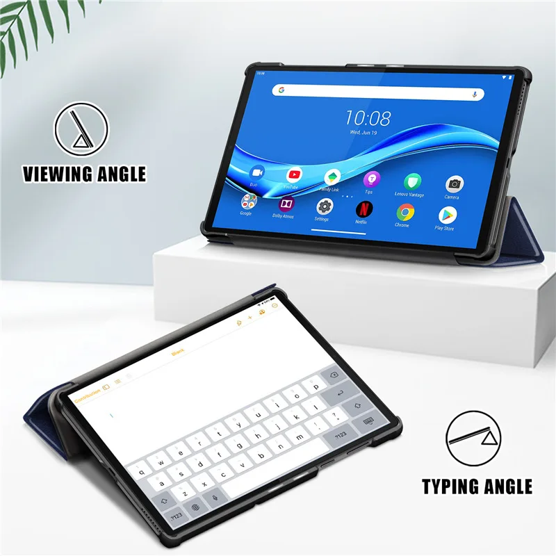 For Lenovo TAB M10 HD 2nd Gen 2 TB-X306X X306 X306X 2020 M10HD Tablet Case Custer Fold Stand Bracket Leather Cover