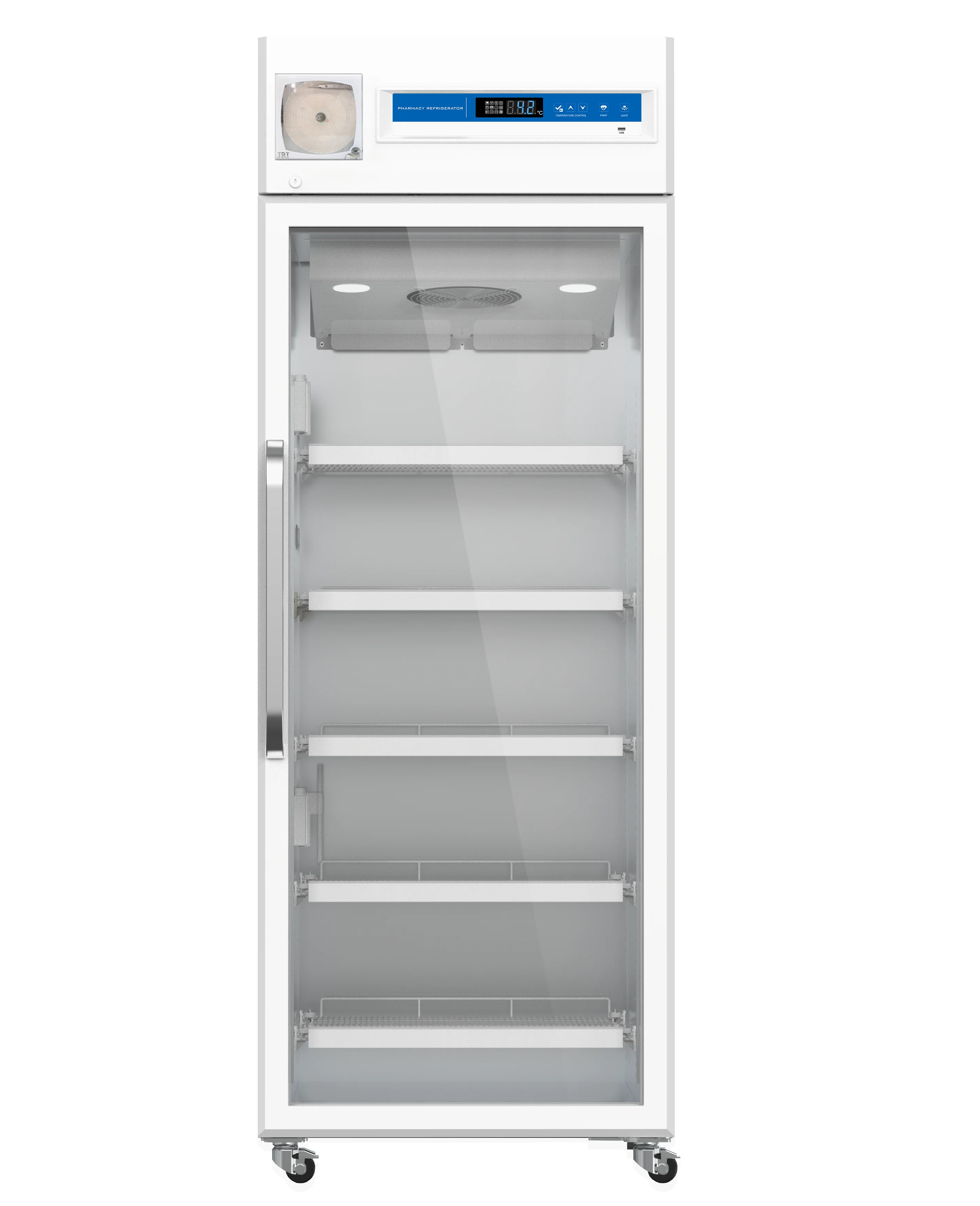 Wholesale Price 650L 1-door Upright Pharmaceutical Refrigerator with Access Port