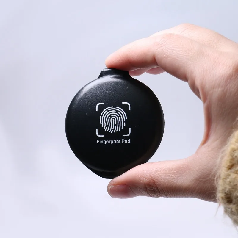 Round Fingerprint Office Thumb Pad Signature Stamp Ink Pad Fingerprint Ink Pad