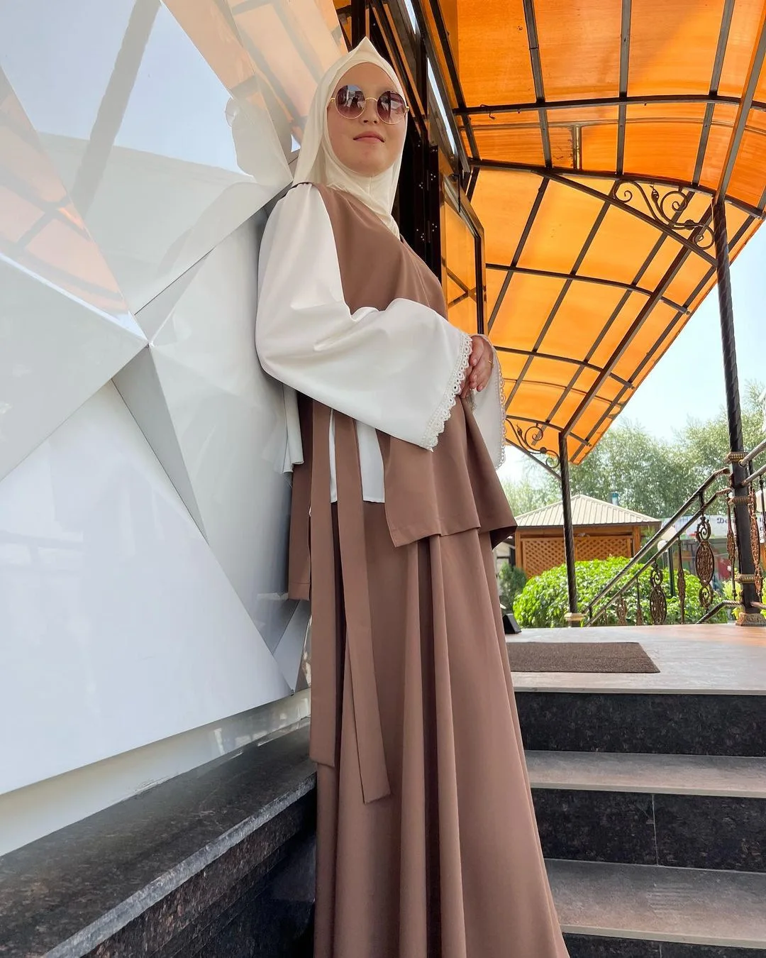 2023 Middle East Muslim Women islamic abaya dresses set ethnic clothing  turkey Muslim dress