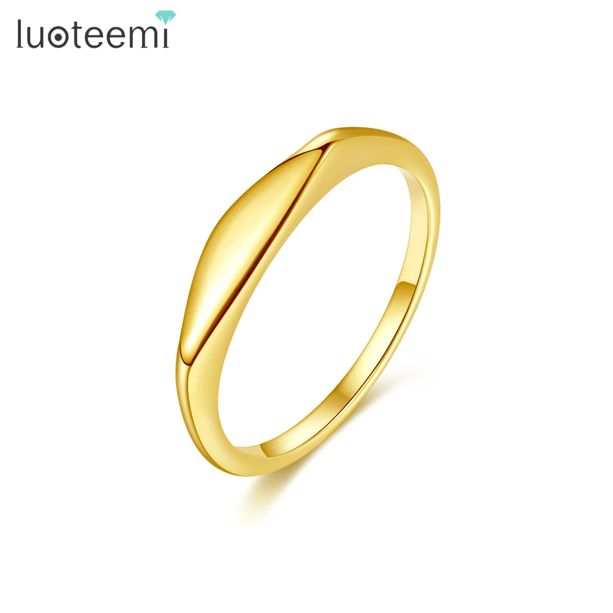 SP-LAM Statement Woman Stainless Steel Eternity Simple Jewelry Summer Simple Korean Popular Girl Ring