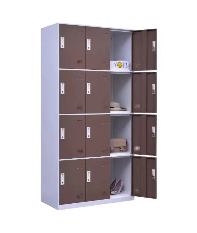 Customized locker 12 door multi storage lockers 12 Door Steel Knock Down Staff Uniform Work Locker cabinet Iron Gym Swimm