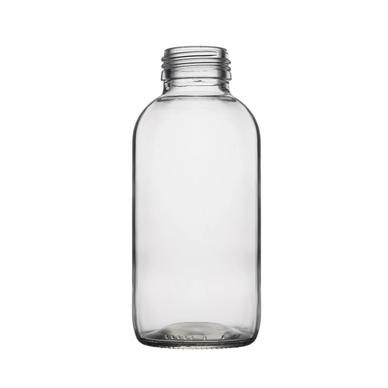 Berlin Packaging Food Grade Clear Frosted 375ml Juice Beverage Milk Wine Coffee Bottles 12oz Whiskey Food Tea Glass Bottle