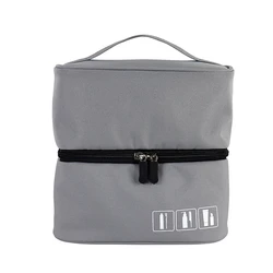 Factory Hot Sales Trendy Business Trip Portable Waterproof Hook Wash Make Up Cosmetic Bag