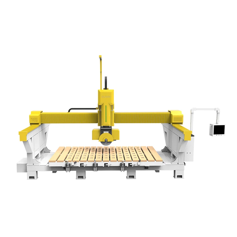 cnc router marble 5 axi bridge saw granite natural stone tiles cutting machine