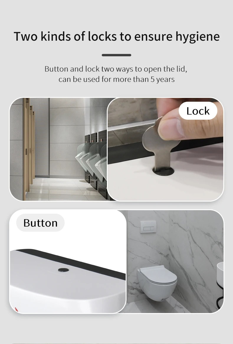 Office Restaurant Smoke Black ABS Plastic Tissue Box Z Folding Holder Hand Paper Towel Dispenser Wall Mount