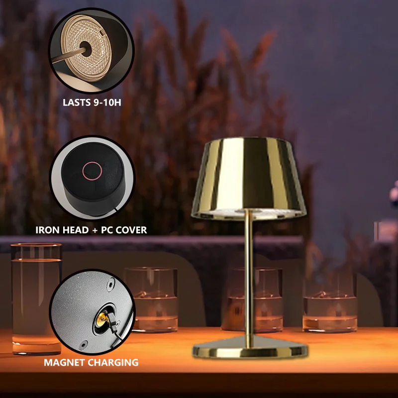 Color Changing Mood Light Living Room Bedroom Bedside Decorative Sleek Egg Shape Cordless Table Lamp