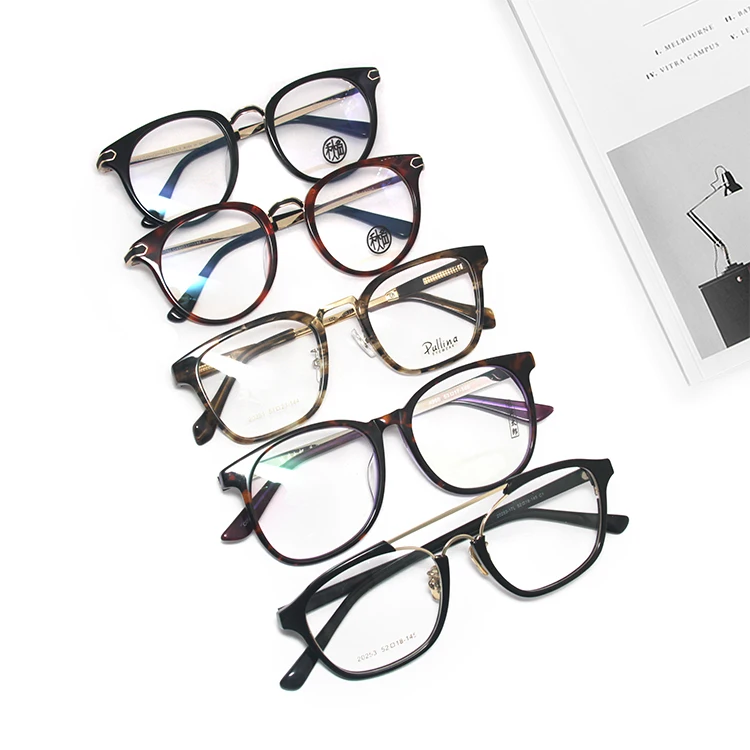 Wholesale Promotional Cheap stock assort spectacle frame mixed colors CP optical acetate eyeglasses frames