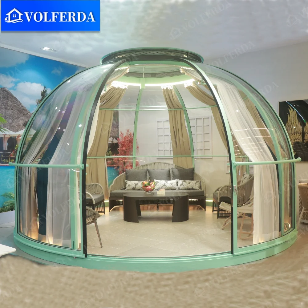 Modular Transparent PC Luxury Dome House Tent for Dinning House/Cafe/ Resorts/ Vilas/ Camping