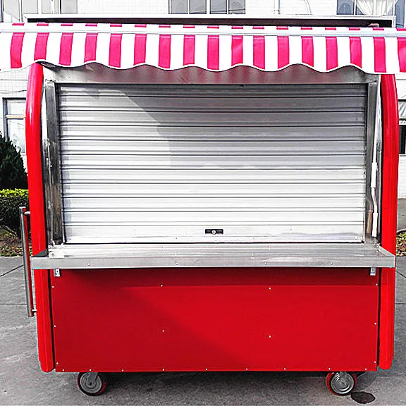 Stainless steel food truck mobile pizza carts High quality food truck pizza trailer for sale