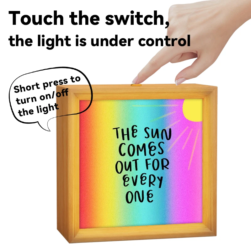 USB Charging LED Photo Frame Light Emitting Deco Art Framed Wall Wholesale Paintings and Lighting Decorations