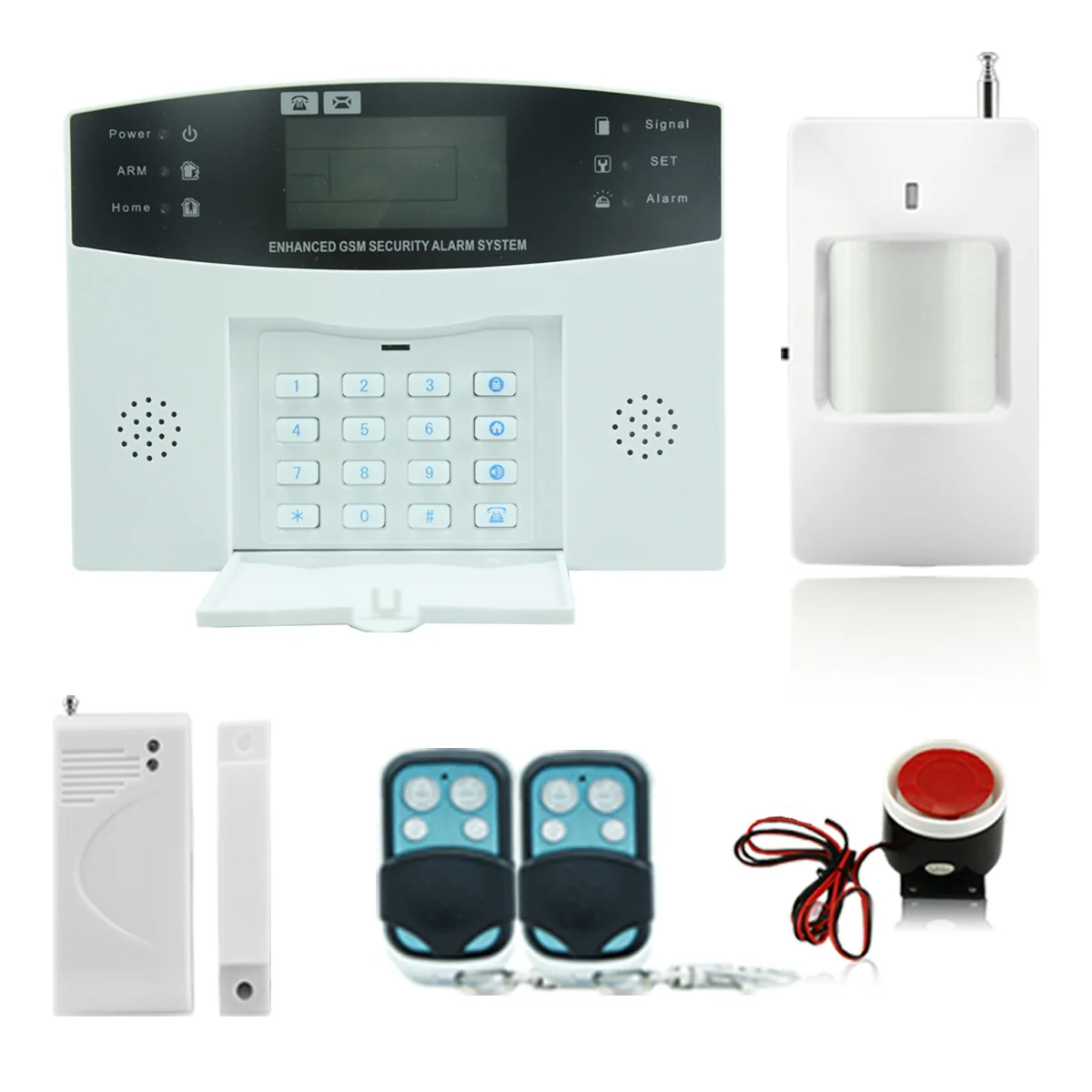 wireless universal  RF433mhz  1527 metal remote control  for security home alarm system