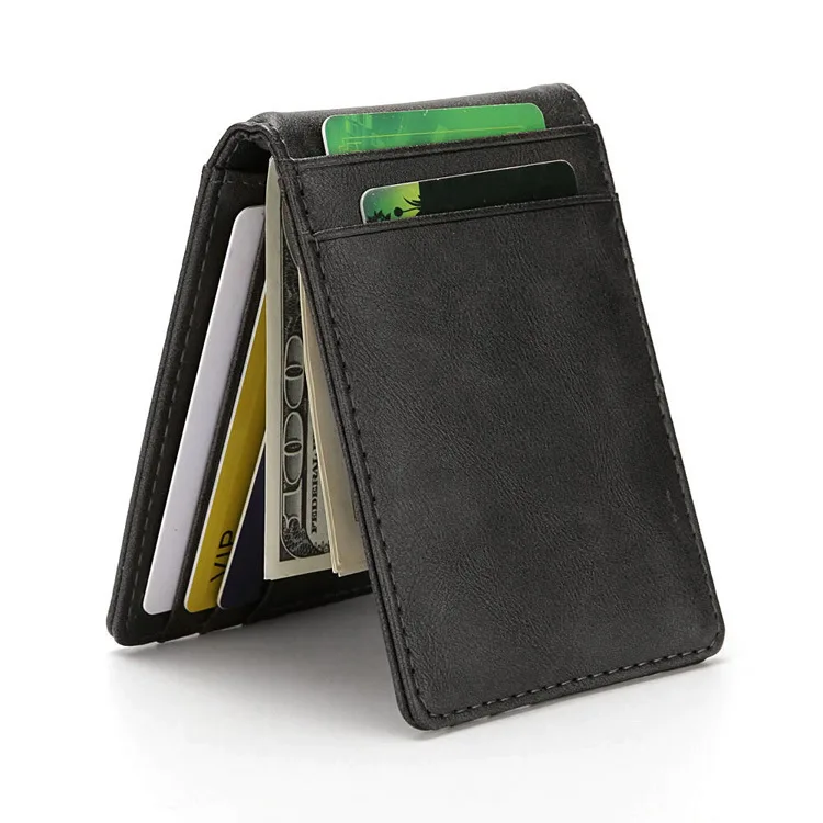 Slim Genuine Leather Wallet with Credit Card Slot for Men