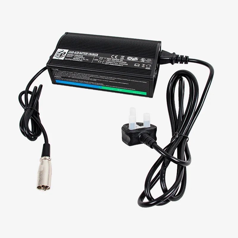 Output24VDC/5AH Input220VAC/1.7A портативный Электроинструмент свинцово-кислотный аккумулятор зарядное устройство для инвалидных колясок мотоцикла