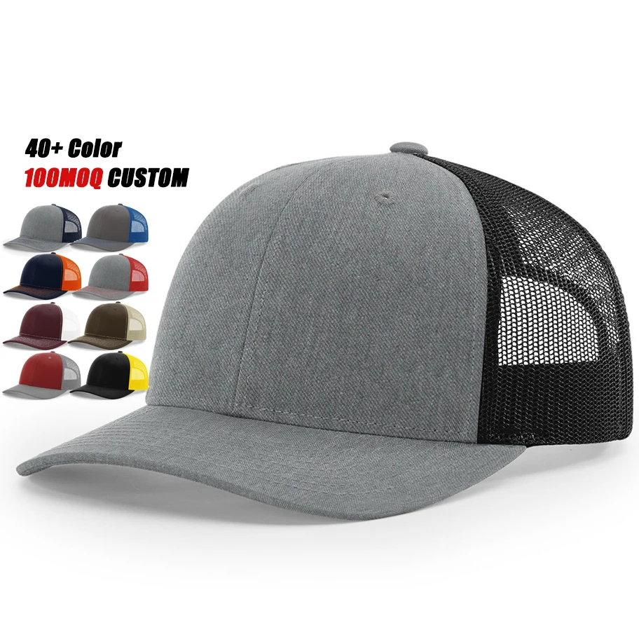 Factory Custom Personalized Mesh Trucker Caps 100MOQ Custom Logo Blank Trucker Hats Custom Hat