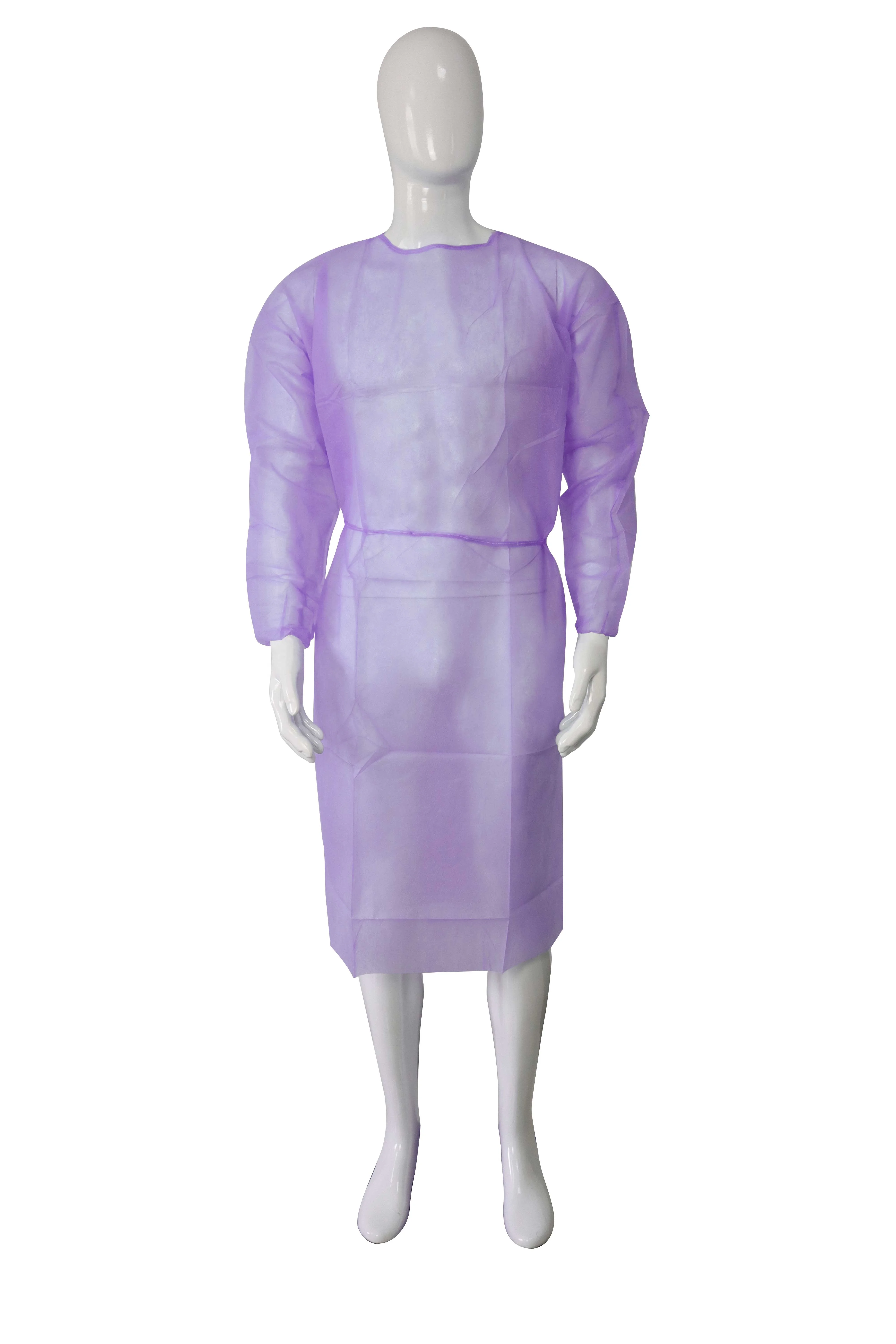 Disposable Pink Coated Gowns for Isolation Medical Protective Clothes