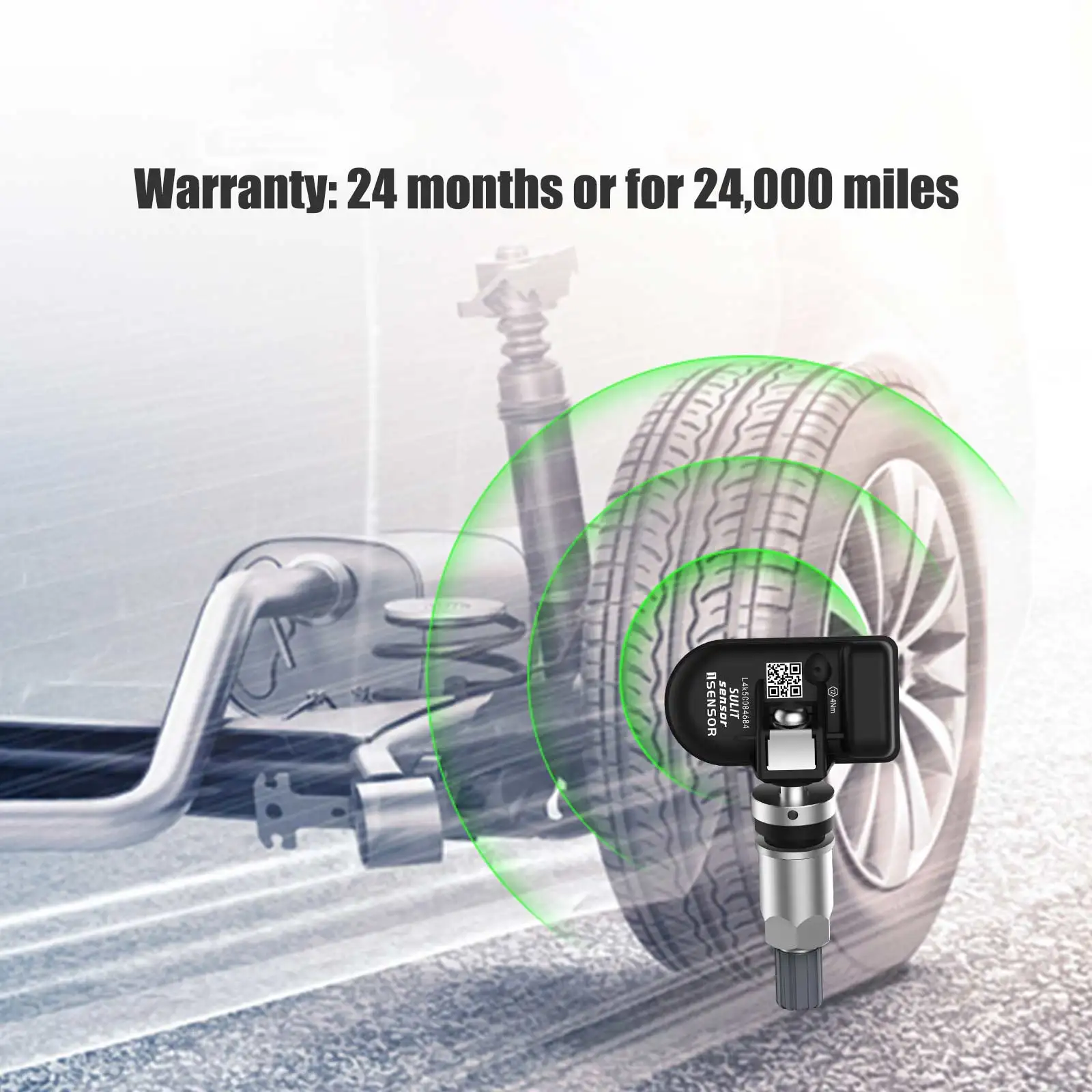 Универсальный датчик TPMS CGSULIT TS01 433 и 315 МГц 2 в 1, поддержка замены 2500 + Оригинальный Автомобильный датчик x4 шт. Программируемый датчик TPMS