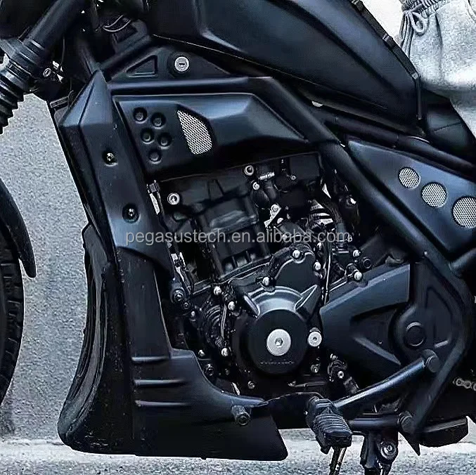 Front Lower Belly Pan Radiator Cover Chin Fairing Spoiler For Honda Rebel CMX 300 500 CMX300 CMX500 2017 Up Custom Parts