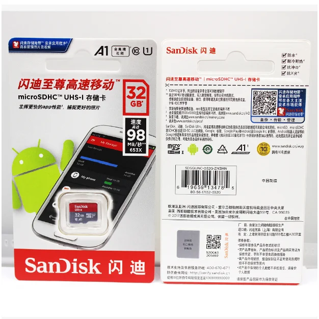 hot selling wholesale low price 100% Original Tf Sd Card high speed 120M/S Microsd Flash Card for sandisk memory cards Micro