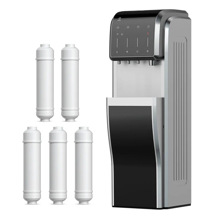 RO Water Filter System ETL FCC Certified Hot Cold Home Temperature Water Supply Bullet Crushed Ice Water and Ice Dispenser