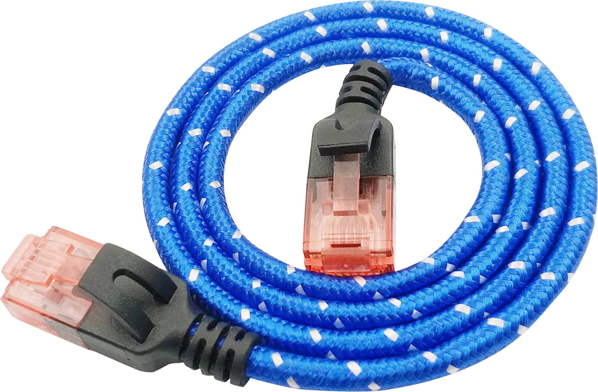 Behpex  Robust nylon fiber jacket Cable data Cat6a lan cable
