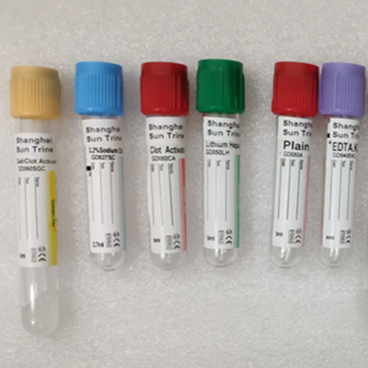 Anticoagulation Blood Collection Tube 3ml 4ml 5ml 8.5ml Gel & Heparin Tube Heparin Sodium + Gel ,Heparin Lithium + Gel Tube