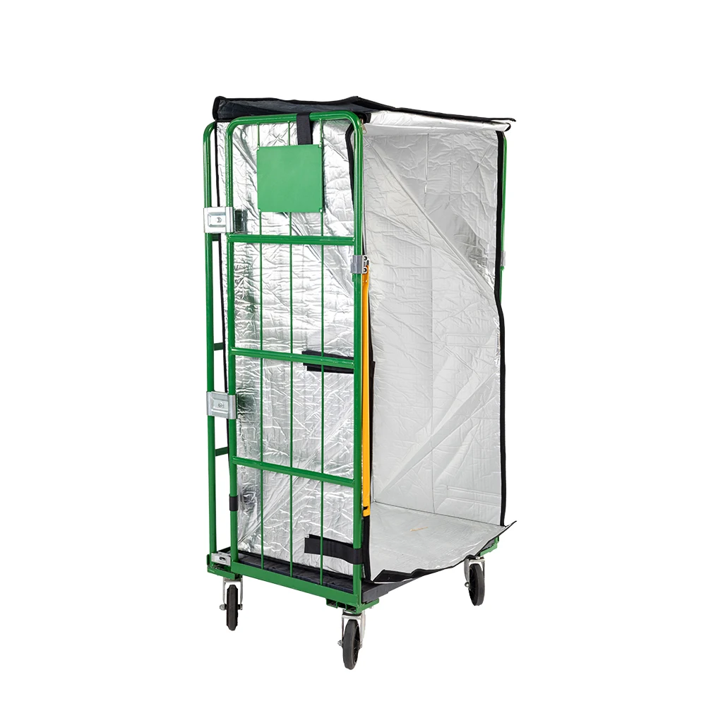 Подвижный контейнер для хранения материалов, стальной роликовый багги с колесами