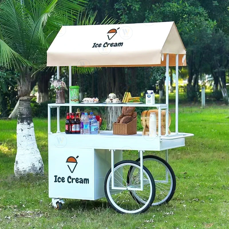 European float iron art outdoor market stall stall trolley snack night market mobile stall trolley