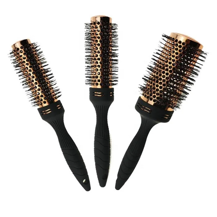 Professional salon Nano Technology Ionic round barrel Ceramic Hair Brush