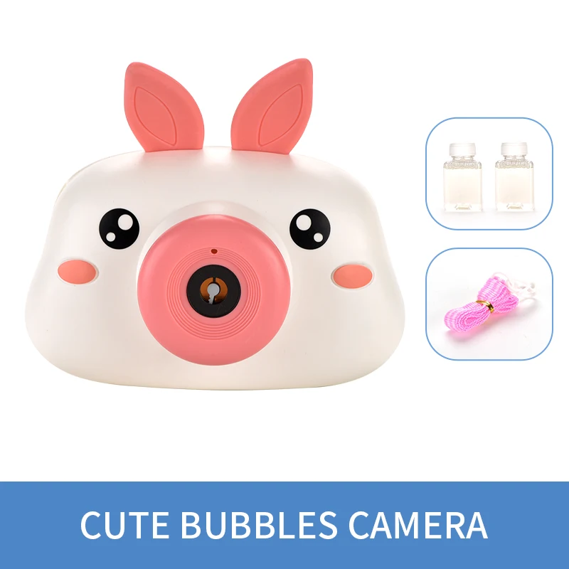 Wholesale Children Camera Bubble Toy Animal Frog Automatic Bubble Machine with Window Box