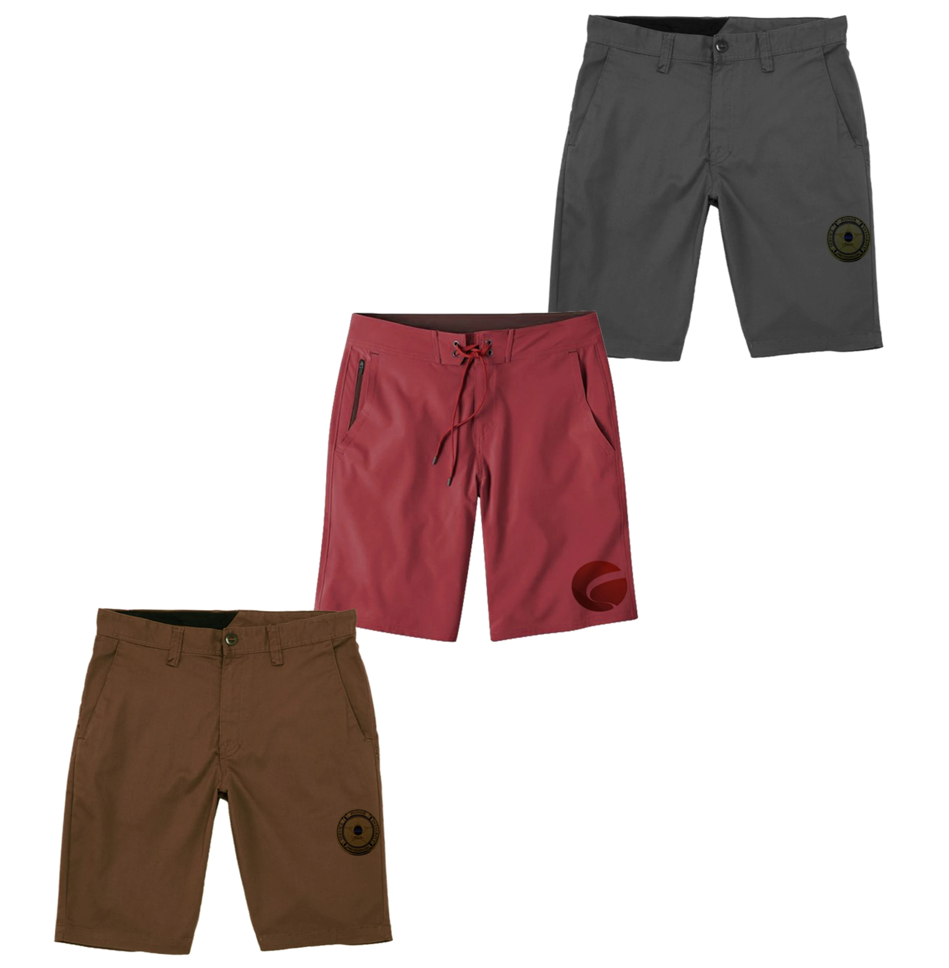 Короткие шорты для мужчин доступны простые хлопковые с принтом цвета